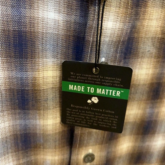 NWT- Jos. A. Bank Reserve Cotton/Cashmere Blend Sport Shirt - Picture 5 of 9